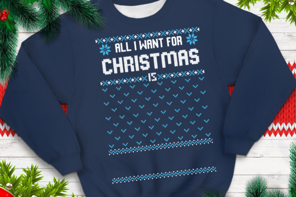 002- All I Want for Christmas Template for Crafts