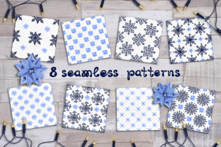 8 Snowflakes Patterns for Festive Branding