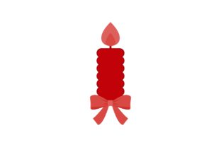 Candle for Christmas Dinner Table Logo