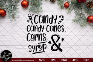 Candy Canes, Corns, and Syrup Saying for Crafts