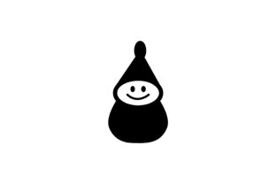 Christmas Doll Glyph Vector Icon
