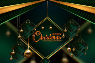 Christmas Green Dark Background