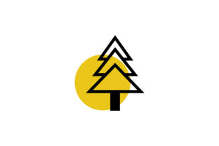 Christmas Tree Modern Vector Icon