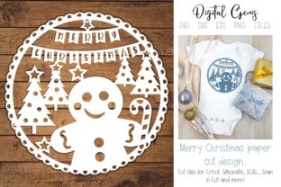 Gingerbread Man, Christmas Design for Crafts