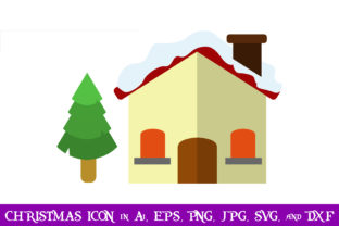 House with Snow Christmas Icon