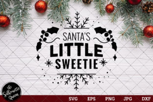 Santas Little Sweetie Saying for Crafts